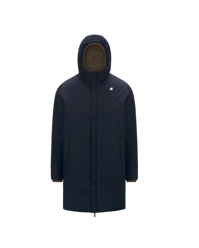 K-WAY GIACCA UOMO JACOB ST WARM REVERSIBLE BROWN BLUE DOUBLE K6128WW CO