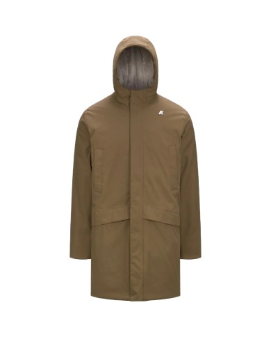K-WAY GIACCA UOMO JARNO TWILL MARMOTTA BROWN BEIGE K8133FW CO