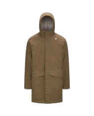 K-WAY GIACCA UOMO JARNO TWILL MARMOTTA BROWN BEIGE K8133FW CO