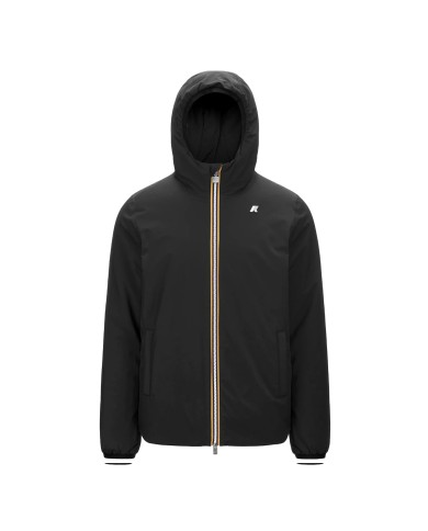 K-WAY GIACCA UOMO JACK ST WARM REVERSIBLE BLACK GREEN DOUBLE K6128VW CO