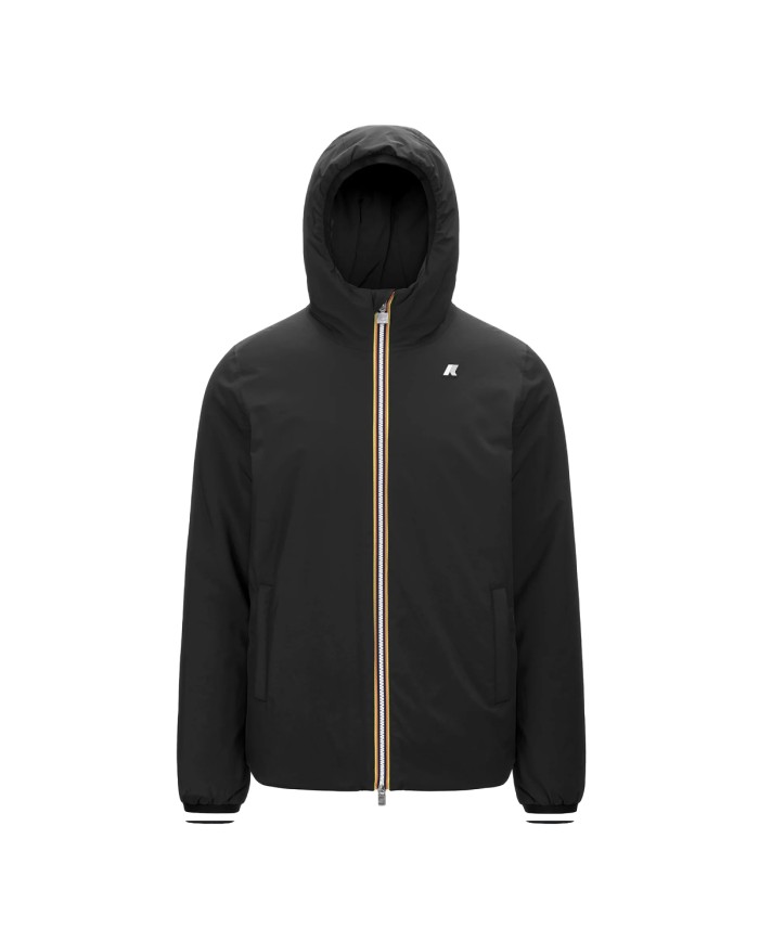 K-WAY GIACCA UOMO JACK ST WARM REVERSIBLE BLACK GREEN DOUBLE K6128VW CO
