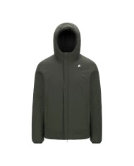 K-WAY GIACCA UOMO JACK ST WARM REVERSIBLE BLACK GREEN DOUBLE K6128VW CO
