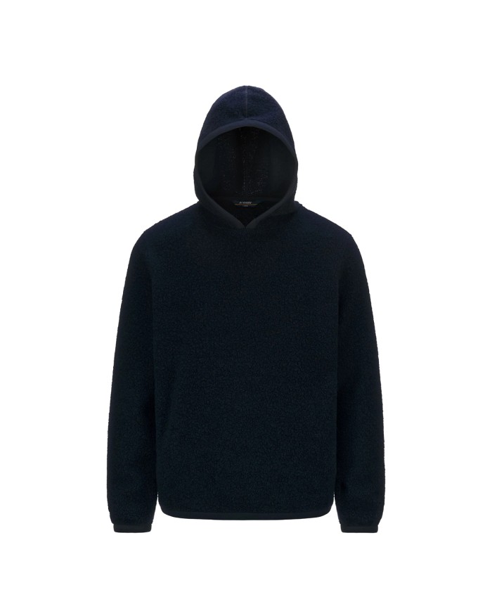 K-WAY FELPA UOMO ERNIE WOOL FLEECE BLUE DEPHT K2123QW