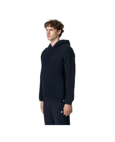 K-WAY FELPA UOMO ERNIE WOOL FLEECE BLUE DEPHT K2123QW