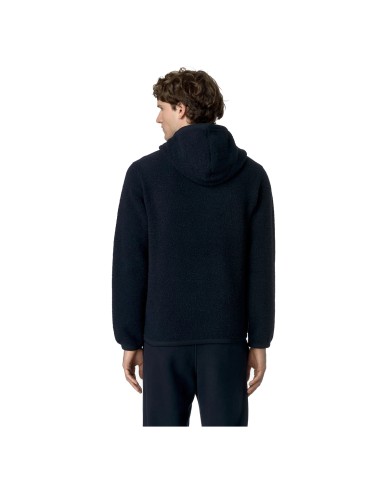 K-WAY FELPA UOMO ERNIE WOOL FLEECE BLUE DEPHT K2123QW