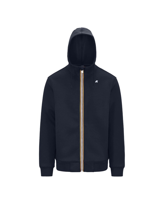 K-WAY FELPA UOMO RAINER SPACER BLUE DEPHT K2141DW CO