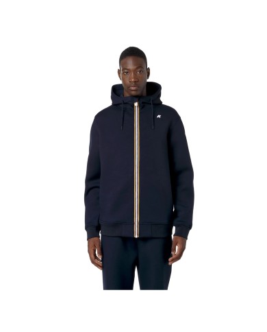 K-WAY FELPA UOMO RAINER SPACER BLUE DEPHT K2141DW CO
