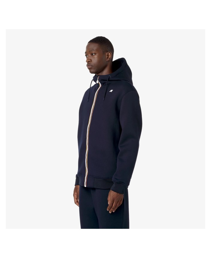K-WAY FELPA UOMO RAINER SPACER BLUE DEPHT K2141DW CO