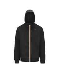 K-WAY FELPA UOMO RAINER SPACER BLACK PURE K2141DW CO