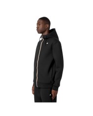 K-WAY FELPA UOMO RAINER SPACER BLACK PURE K2141DW CO
