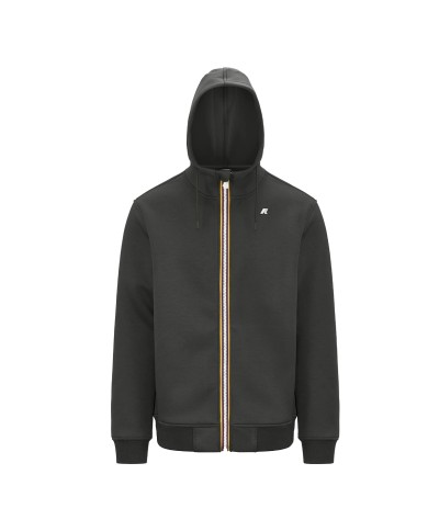 K-WAY FELPA UOMO RAINER SPACER GREEN BLACKISH K2141DW CO