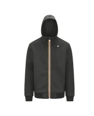 K-WAY FELPA UOMO RAINER SPACER GREEN BLACKISH K2141DW CO