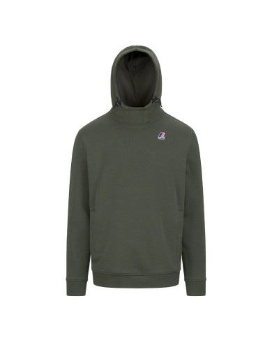K-WAY FELPA UOMO LE VRAI DURANCE HV POLY GREEN BLACKISH K3123QW CO