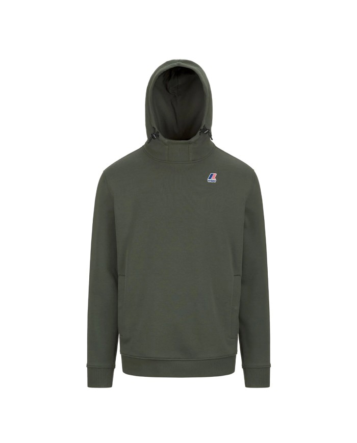 K-WAY FELPA UOMO LE VRAI DURANCE HV POLY GREEN BLACKISH K3123QW CO