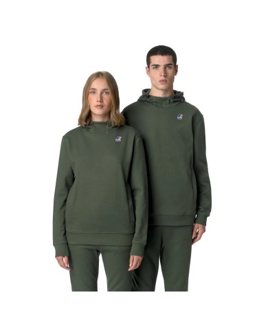 K-WAY FELPA UOMO LE VRAI DURANCE HV POLY GREEN BLACKISH K3123QW CO