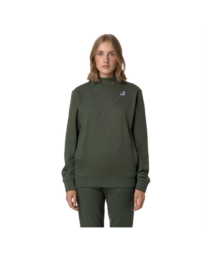 K-WAY FELPA UOMO LE VRAI DURANCE HV POLY GREEN BLACKISH K3123QW CO
