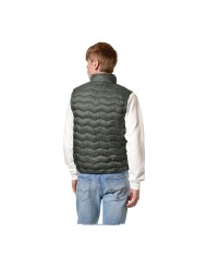 K-WAY GIACCA GILET UOMO VALEN QUILTED WARM GREEN BLACKISH K6114RW CO