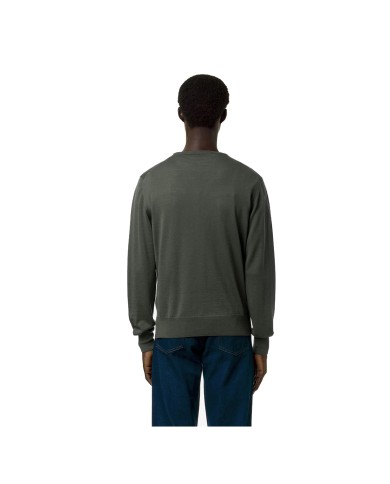 K-WAY FELPA UOMO SEBASTIEN MERINO GREEN BLACKISH K6113BW CO