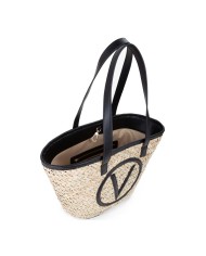 VALENTINO MARIO SHOPPING BAG SAMUELA NATURALE/NERO 125