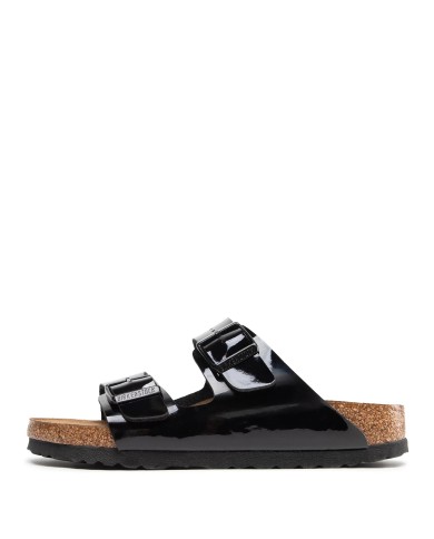BIRKENSTOCK SANDALO DONNA ARIZONA BLACK SHINY BIRKO 1005292 CO