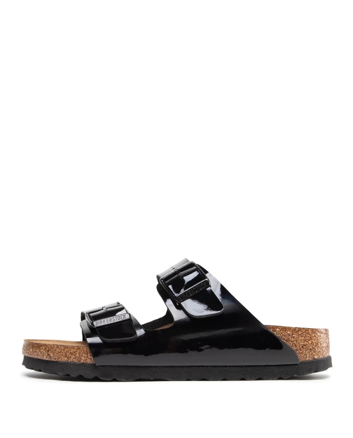 BIRKENSTOCK SANDALO DONNA ARIZONA BLACK SHINY BIRKO 1005292 CO