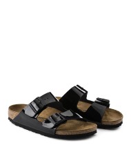 BIRKENSTOCK SANDALO DONNA ARIZONA BLACK SHINY BIRKO 1005292 CO