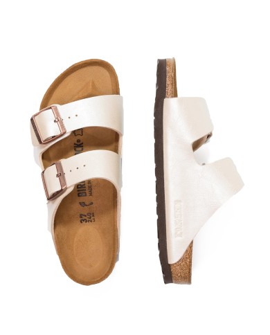 BIRKENSTOCK SANDALO DONNA ARIZONA GRACEFUL PERL WHITE 1009921 CO
