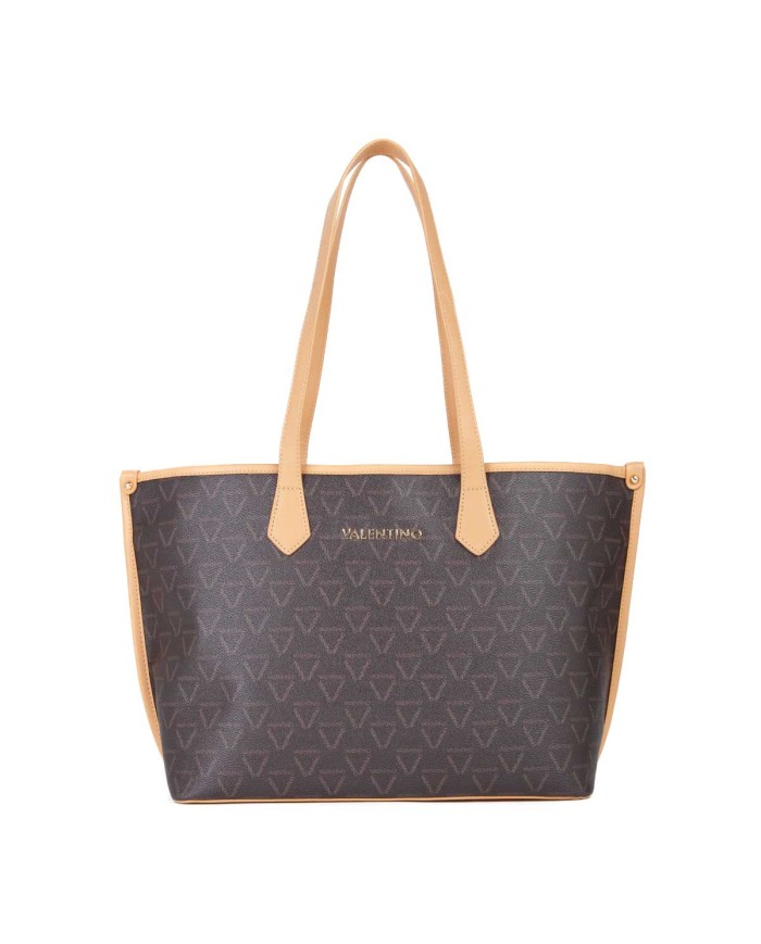 VALENTINO MARIO SHOPPING BAG LADY RE MORO/NATURALE  125
