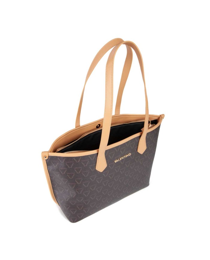 VALENTINO MARIO SHOPPING BAG LADY RE MORO/NATURALE  125