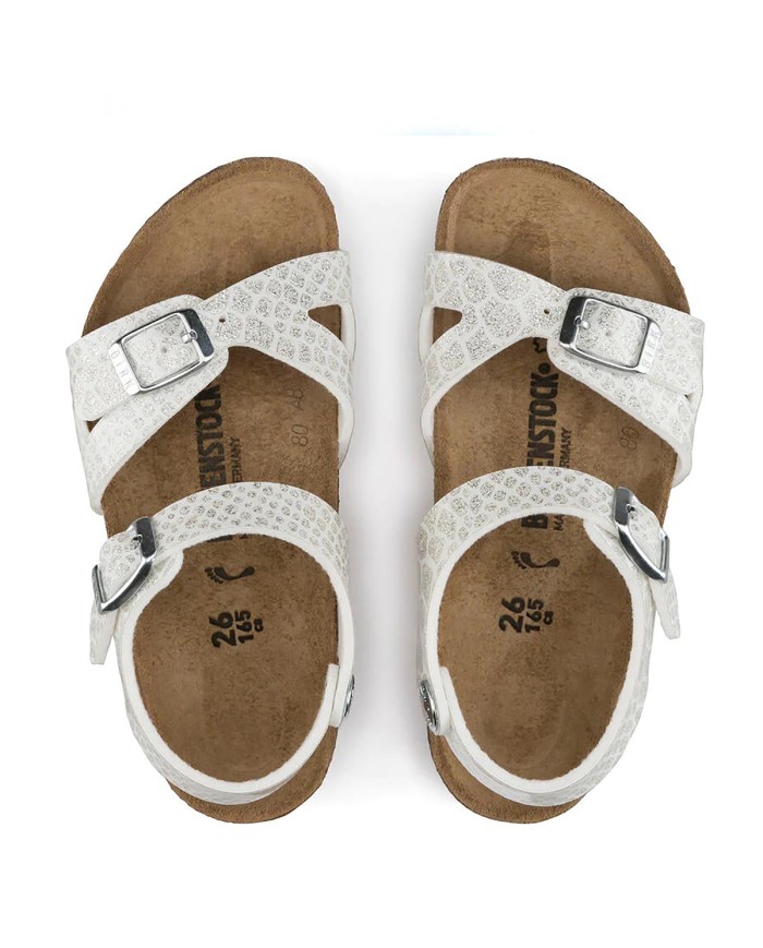 BIRKENSTOCK SANDALO BIMBA RIO KIDS MAGIC WHITE 1008286