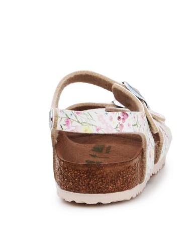 BIRKENSTOCK SANDALO BIMBA RIO KIDS FLOWER WHITE 1018800
