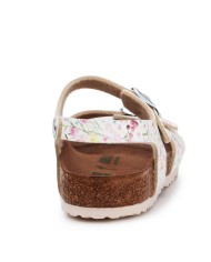 BIRKENSTOCK SANDALO BIMBA RIO KIDS FLOWER WHITE 1018800