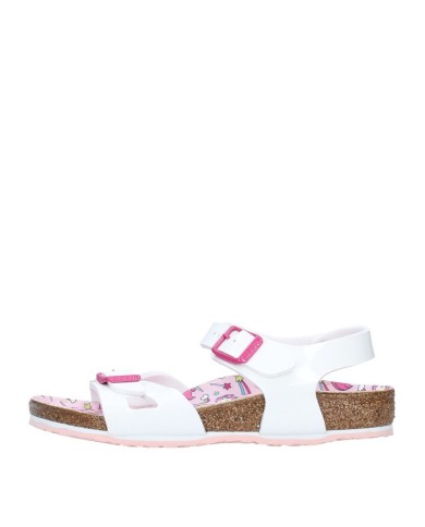 BIRKENSTOCK SANDALO BIMBA RIO KIDS PATENT UNICORN WHITE 1018864