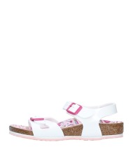 BIRKENSTOCK SANDALO BIMBA RIO KIDS PATENT UNICORN WHITE 1018864