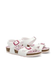 BIRKENSTOCK SANDALO BIMBA RIO KIDS PATENT UNICORN WHITE 1018864