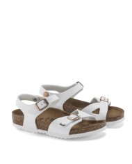 BIRKENSTOCK SANDALO BIMBA RIO KIDS WHITE 1024374
