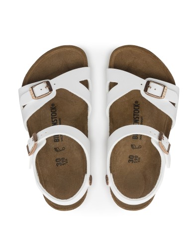 BIRKENSTOCK SANDALO BIMBA RIO KIDS WHITE 1024374