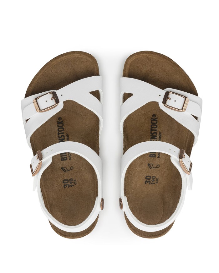 BIRKENSTOCK SANDALO BIMBA RIO KIDS WHITE 1024374