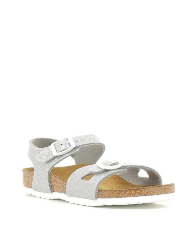 BIRKENSTOCK SANDALO BIMBA RIO KIDS SILVER MAGIC 831783