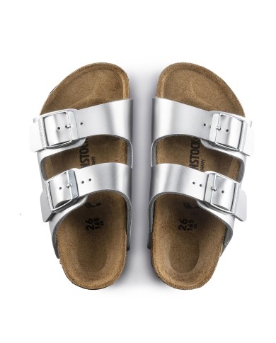BIRKENSTOCK SANDALO BIMBA ARIZONA KIDS ELECTRIC SILVER 1019400
