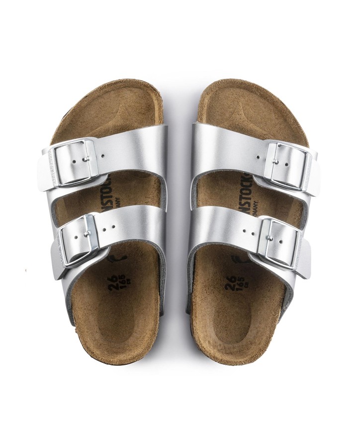 BIRKENSTOCK SANDALO BIMBA ARIZONA KIDS ELECTRIC SILVER 1019400