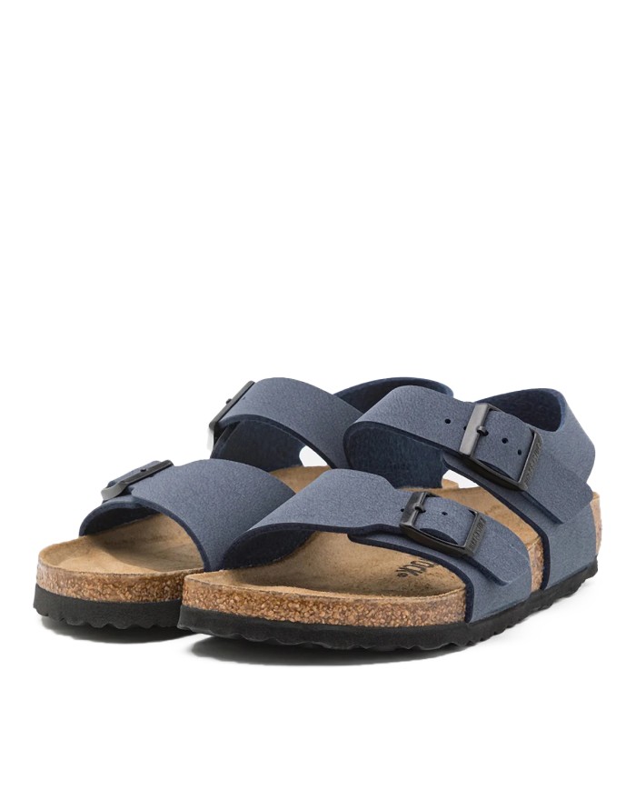 BIRKENSTOCK SANDALO BIMBO NEW YORK KIDS NUBUCK NAVY 087773