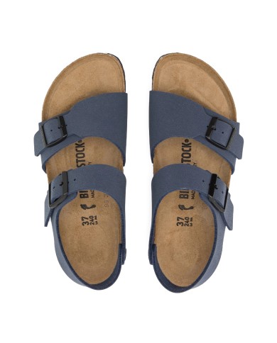 BIRKENSTOCK SANDALO BIMBO NEW YORK KIDS NUBUCK NAVY 087773