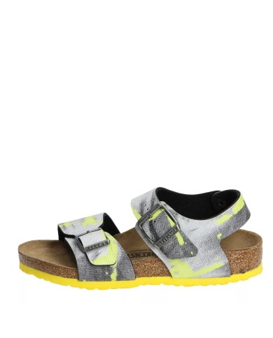 BIRKENSTOCK SANDALO BIMBO NEW YORK CITY KIDS CAMOUFLAGE YELLOW 1003229