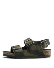 BIRKENSTOCK SANDALO BIMBO MILANO CAMOUFLAGE GREEN DESERT 1014590