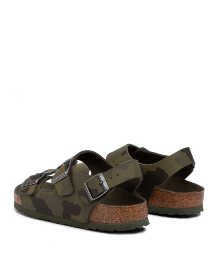 BIRKENSTOCK SANDALO BIMBO MILANO CAMOUFLAGE GREEN DESERT 1014590