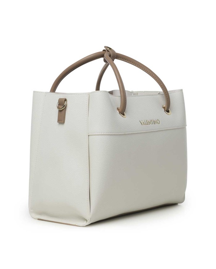VALENTINO MARIO HAND BAG CON TRACOLLA ALEXIA BIANCO/CUOIO 125