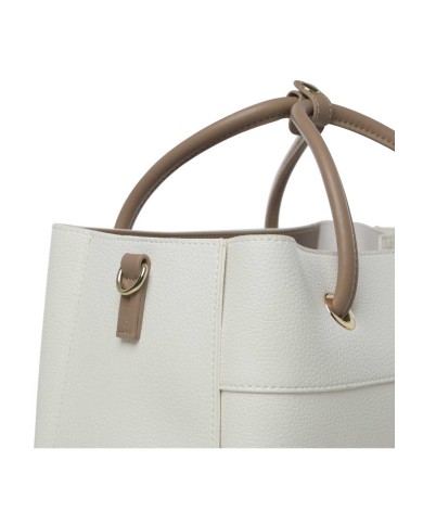 VALENTINO MARIO HAND BAG CON TRACOLLA ALEXIA BIANCO/CUOIO 125