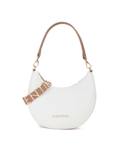 VALENTINO MARIO HOBO BAG ALEXIA CON TRACOLLA  BIANCO/CUOIO  125