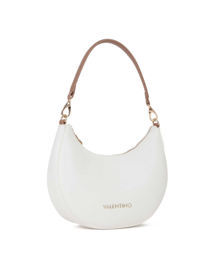 VALENTINO MARIO HOBO BAG ALEXIA CON TRACOLLA  BIANCO/CUOIO  125